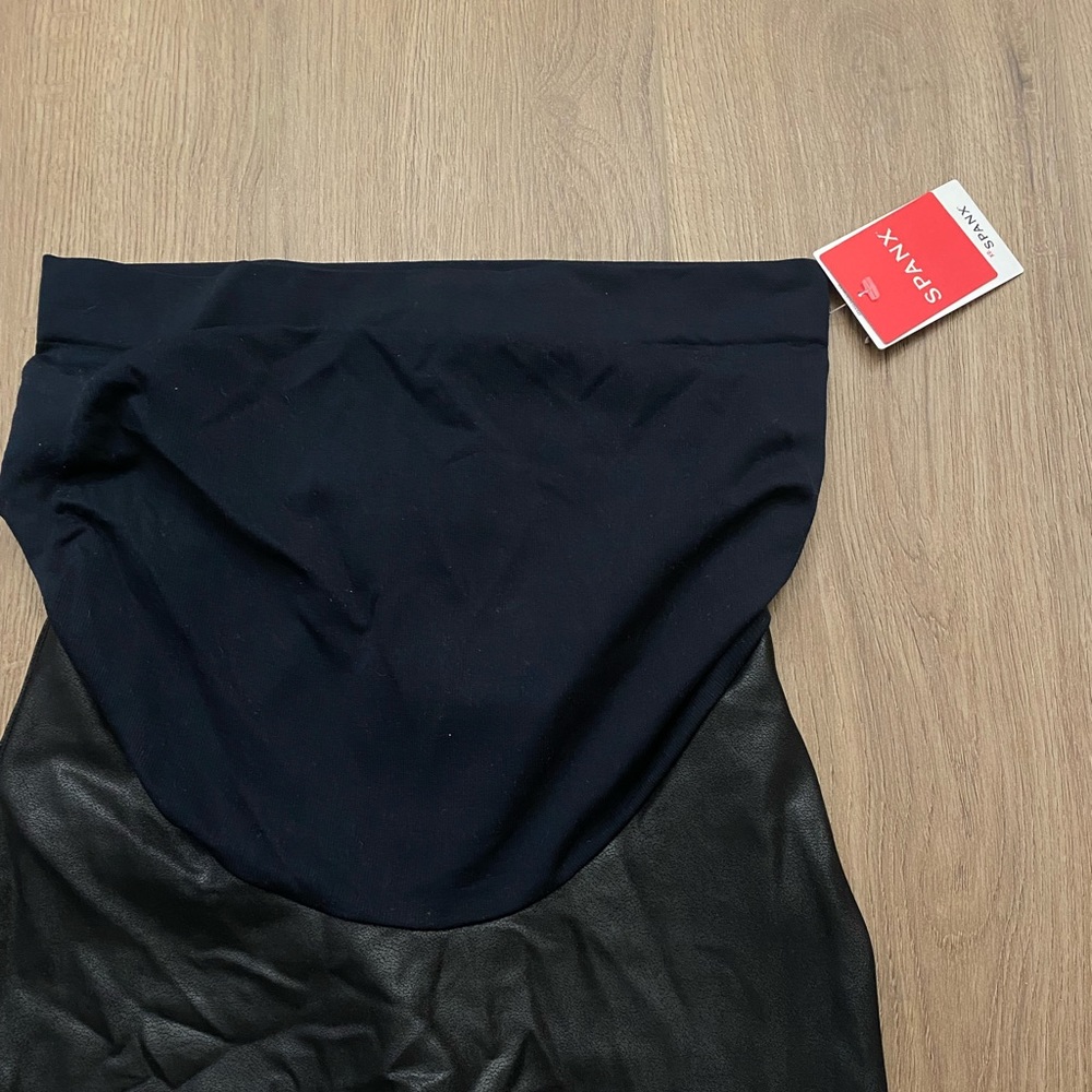 Spanx leather leggings - maternity